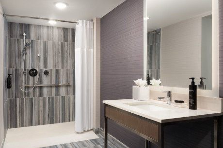 1 King Mobility Accessible W/Roll in Shower